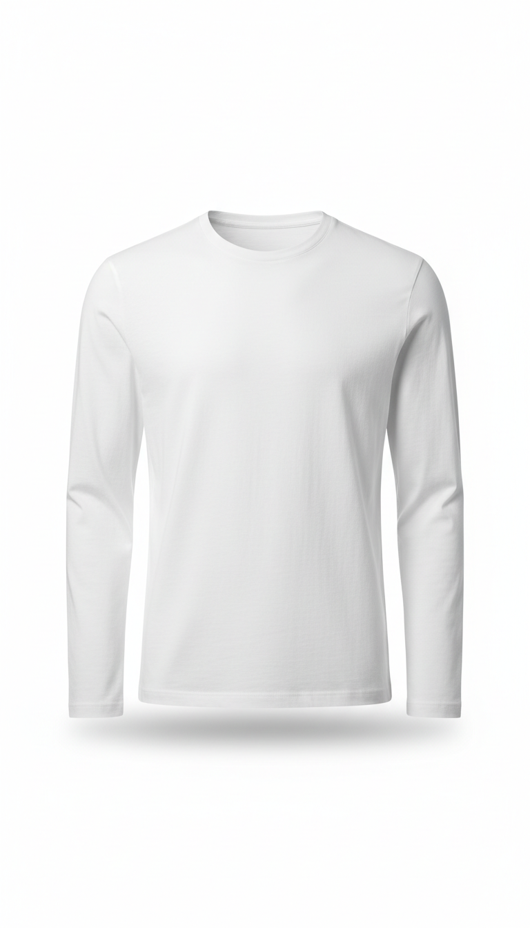MISBRAND demo men's premium long sleeve T-shirt - White