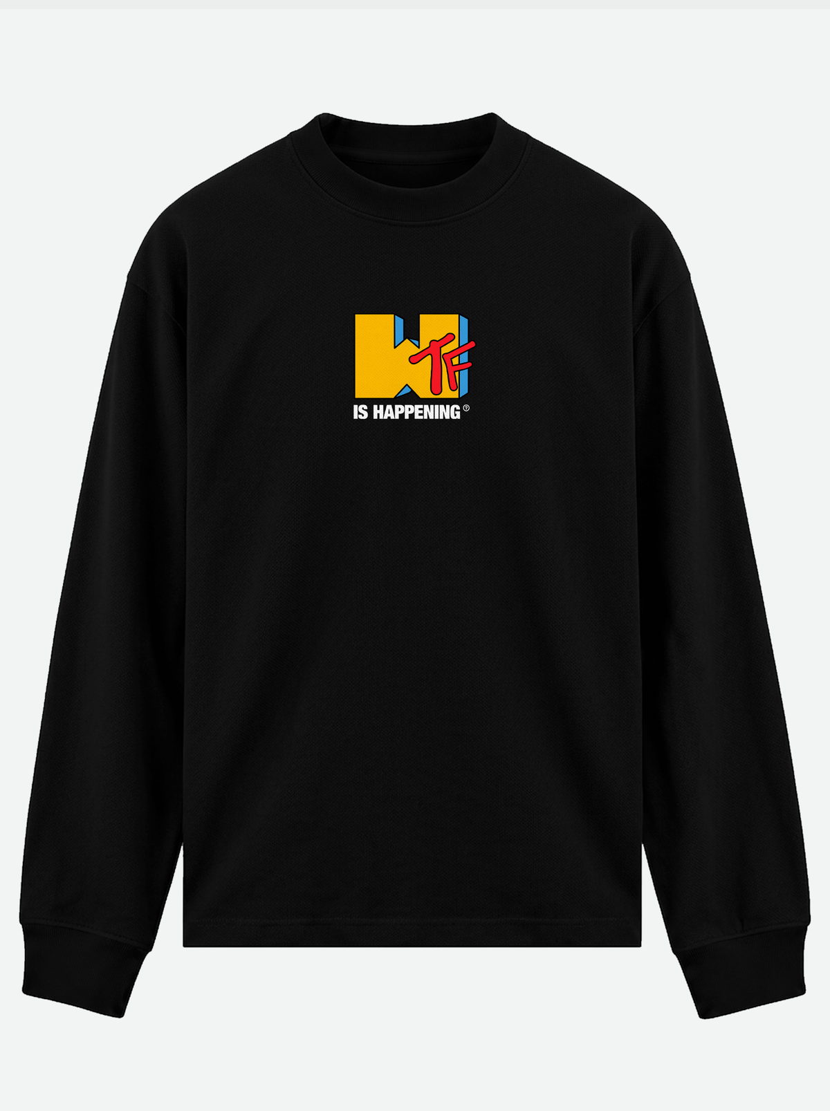 WTF IS HAPPENING? Premium Unisex Long-Sleeve Tee