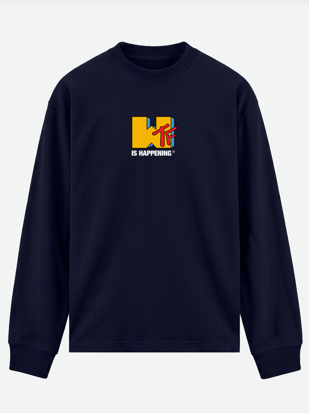 WTF IS HAPPENING? Premium Unisex Long-Sleeve Tee