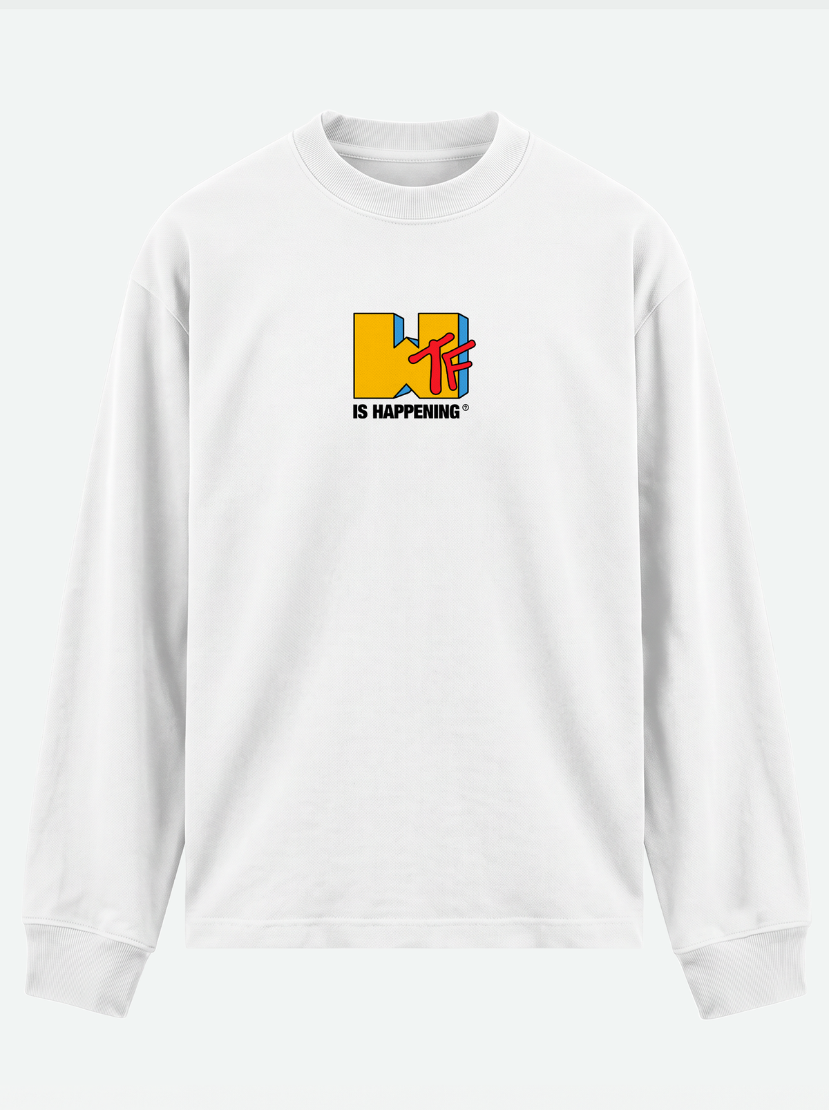WTF IS HAPPENING? Premium Unisex Long-Sleeve Tee