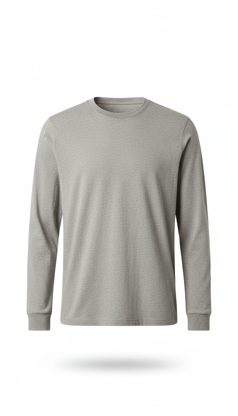MISBRAND demo men's premium long sleeve T-shirt - Heather Gray