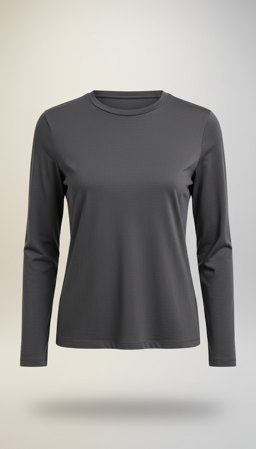 MISBRAND demo women's premium slim fit long sleeve T-shirt