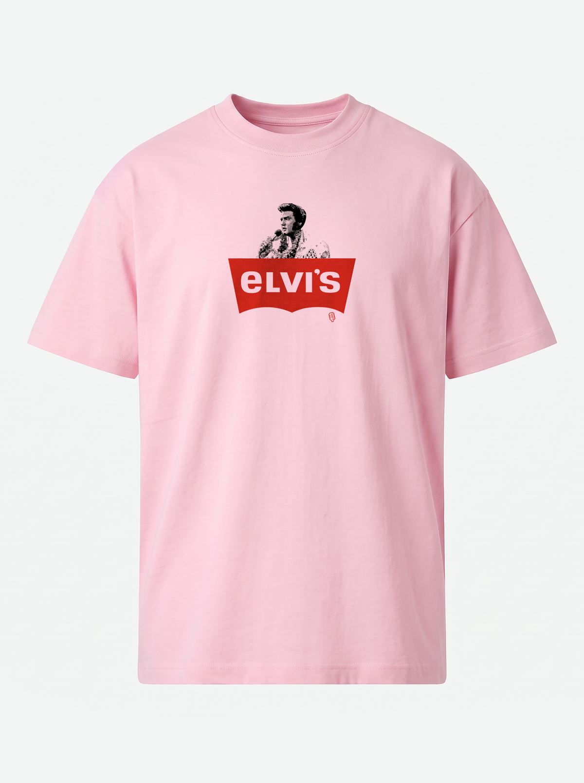 ELVI'S? or LEVI'S? Premium Unisex T-Shirt - Light Pink