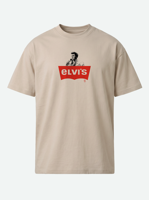 ELVI'S? or LEVI'S? Premium Unisex T-Shirt - Sand