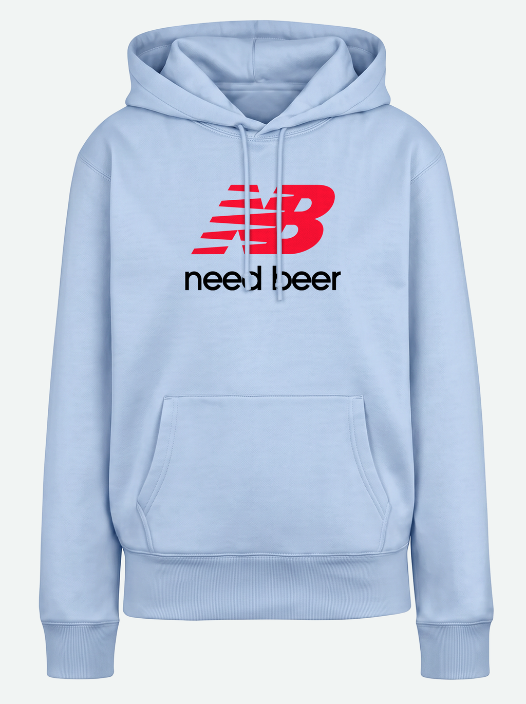NEED BEER Premium Unisex Hoodie - Light Blue