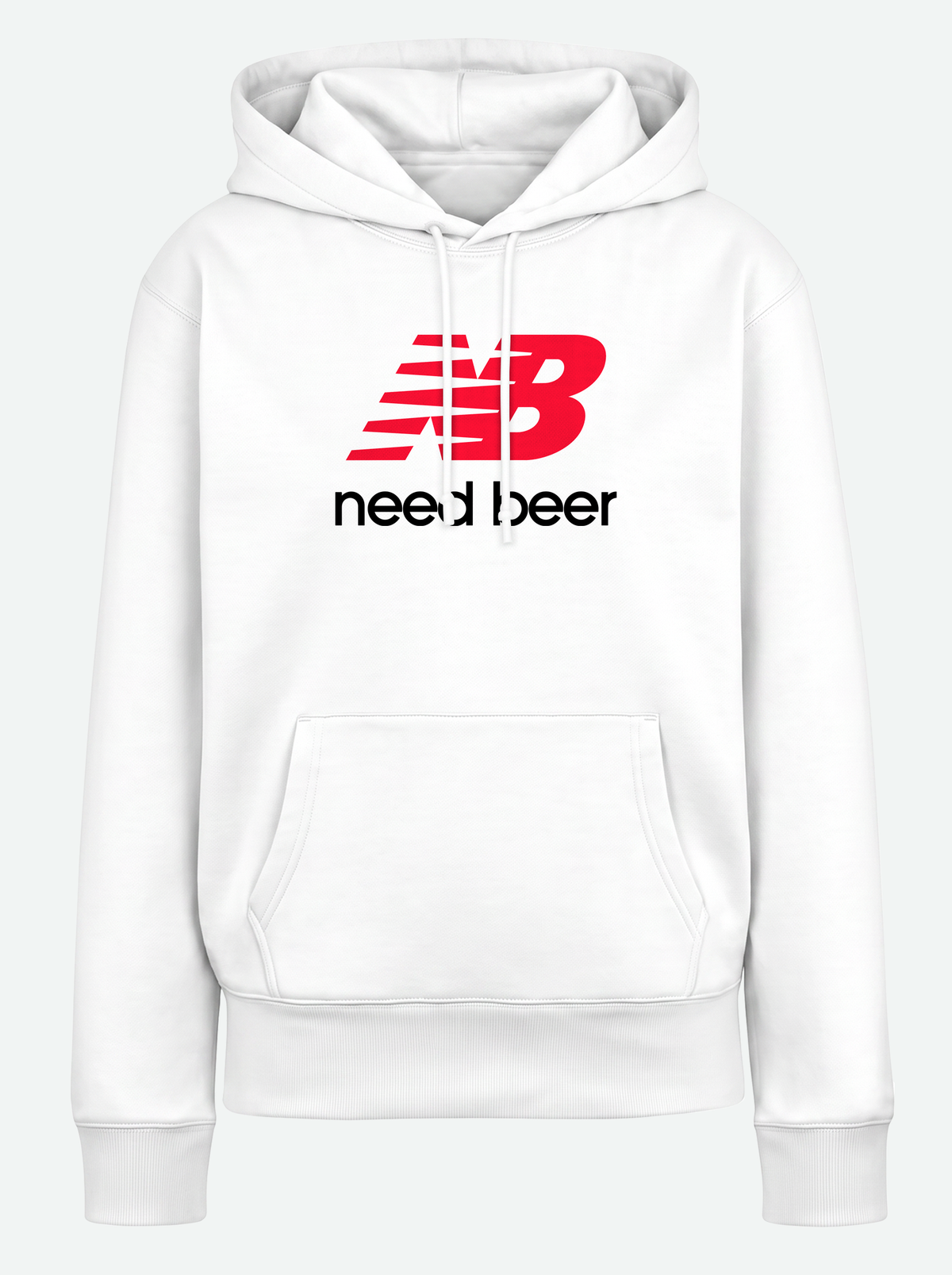 NEED BEER Premium Unisex Hoodie - White
