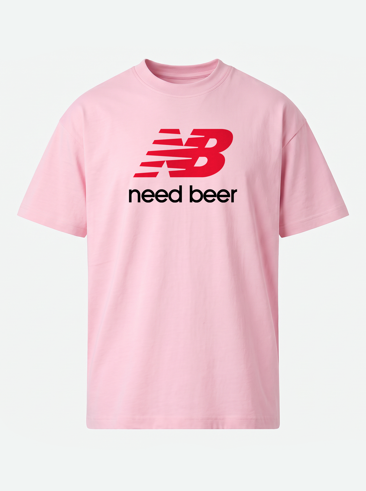 NEED BEER Premium Unisex T-Shirt - Light Pink