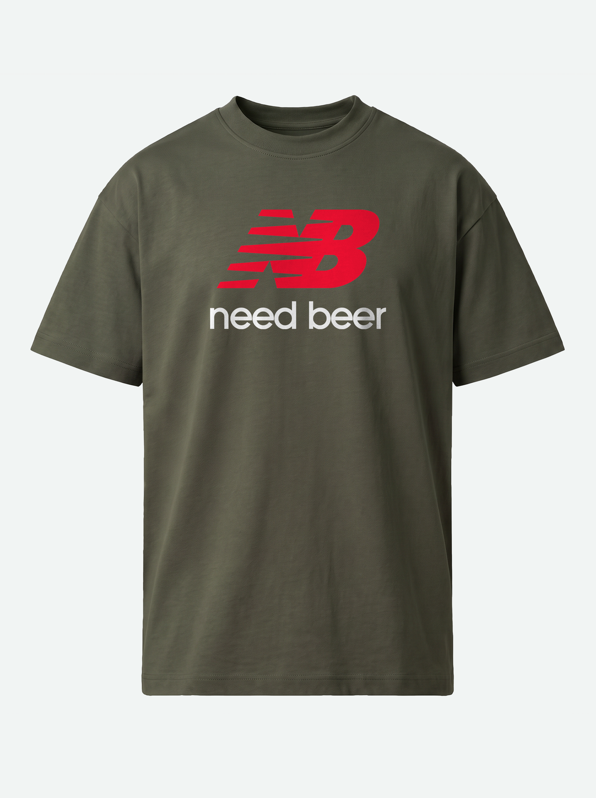 NEED BEER Premium Unisex T-Shirt - Militar Green