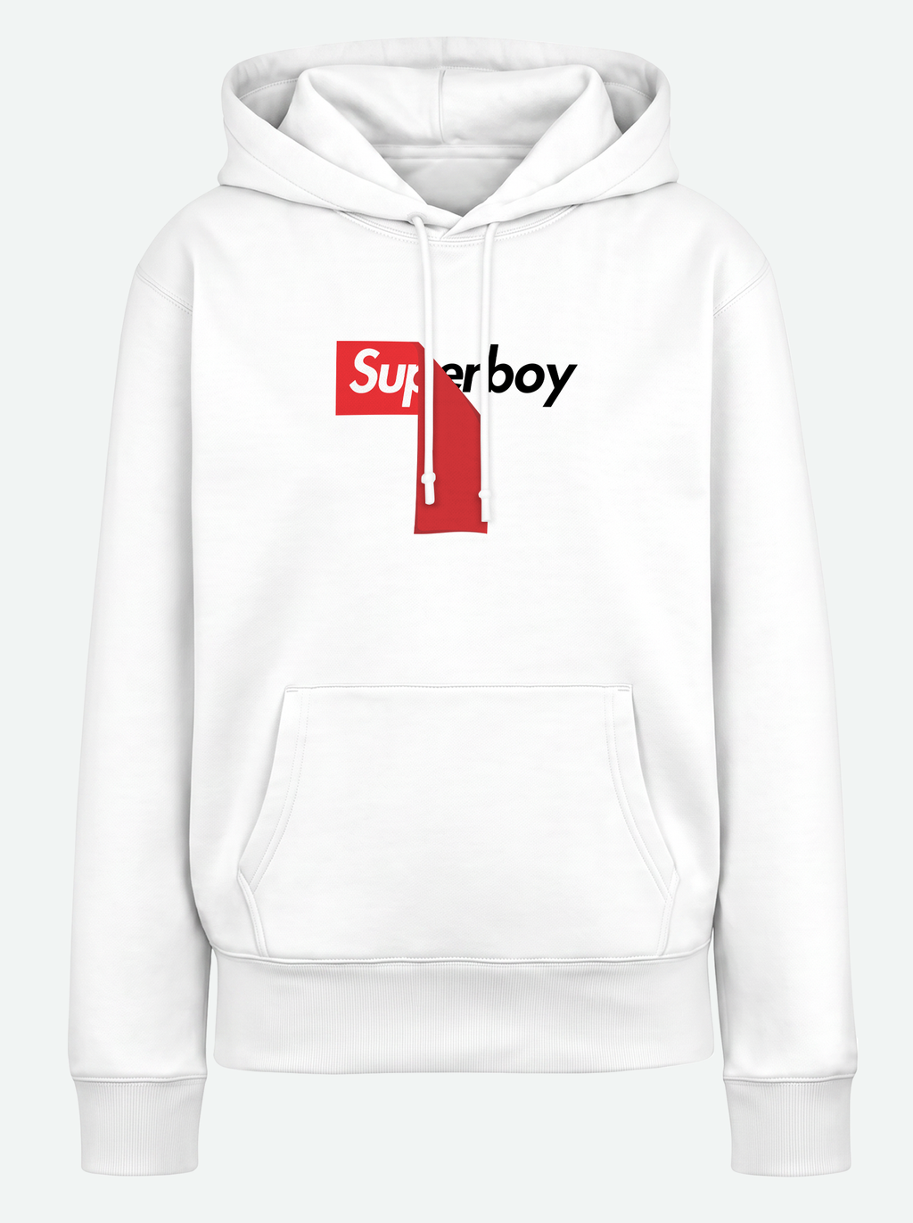 SUPERBOY Premium Unisex Hoodie - White