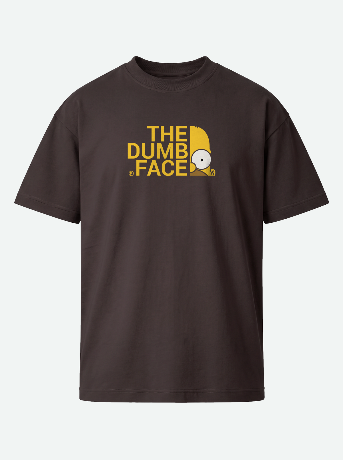 THE DUMB FACE Premium Unisex T-Shirt - Dark Chocolate