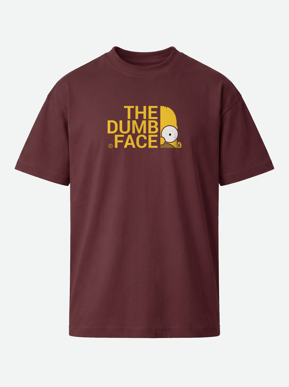 THE DUMB FACE Premium Unisex T-Shirt - Maroon