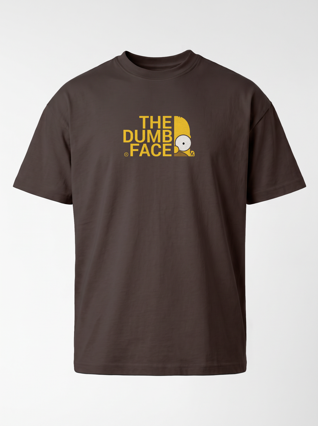 THE DUMB FACE Premium Unisex T-Shirt - Dark Chocolate