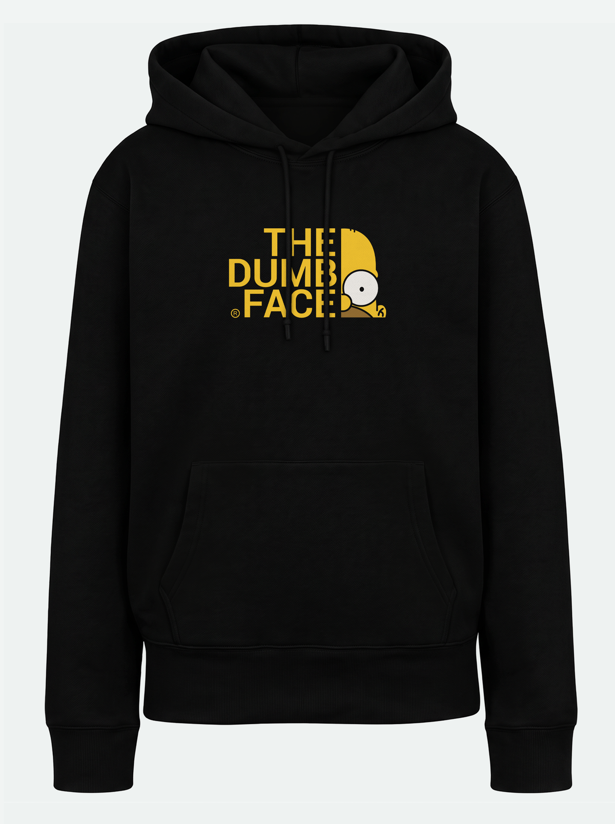 THE DUMB FACE Premium Unisex Hoodie - Black
