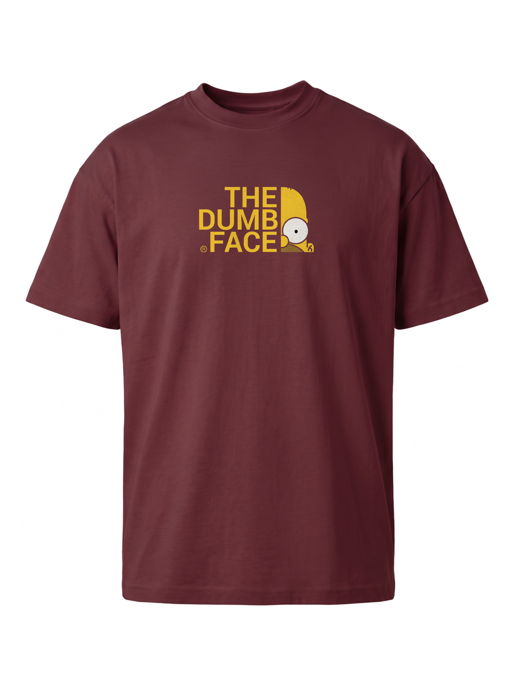 THE DUMB FACE Premium Unisex T-Shirt - Maroon