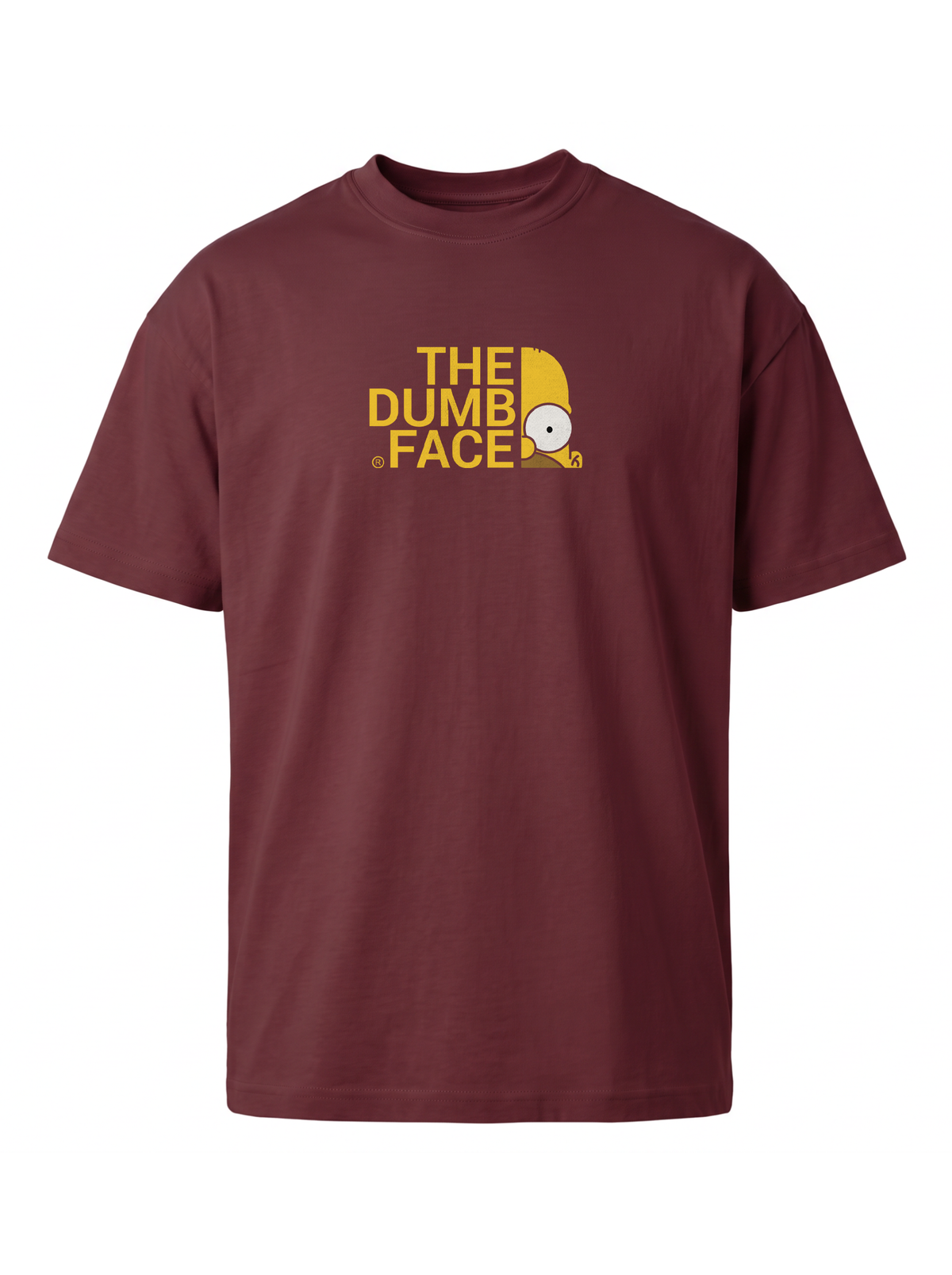 THE DUMB FACE Premium Unisex T-Shirt - Maroon