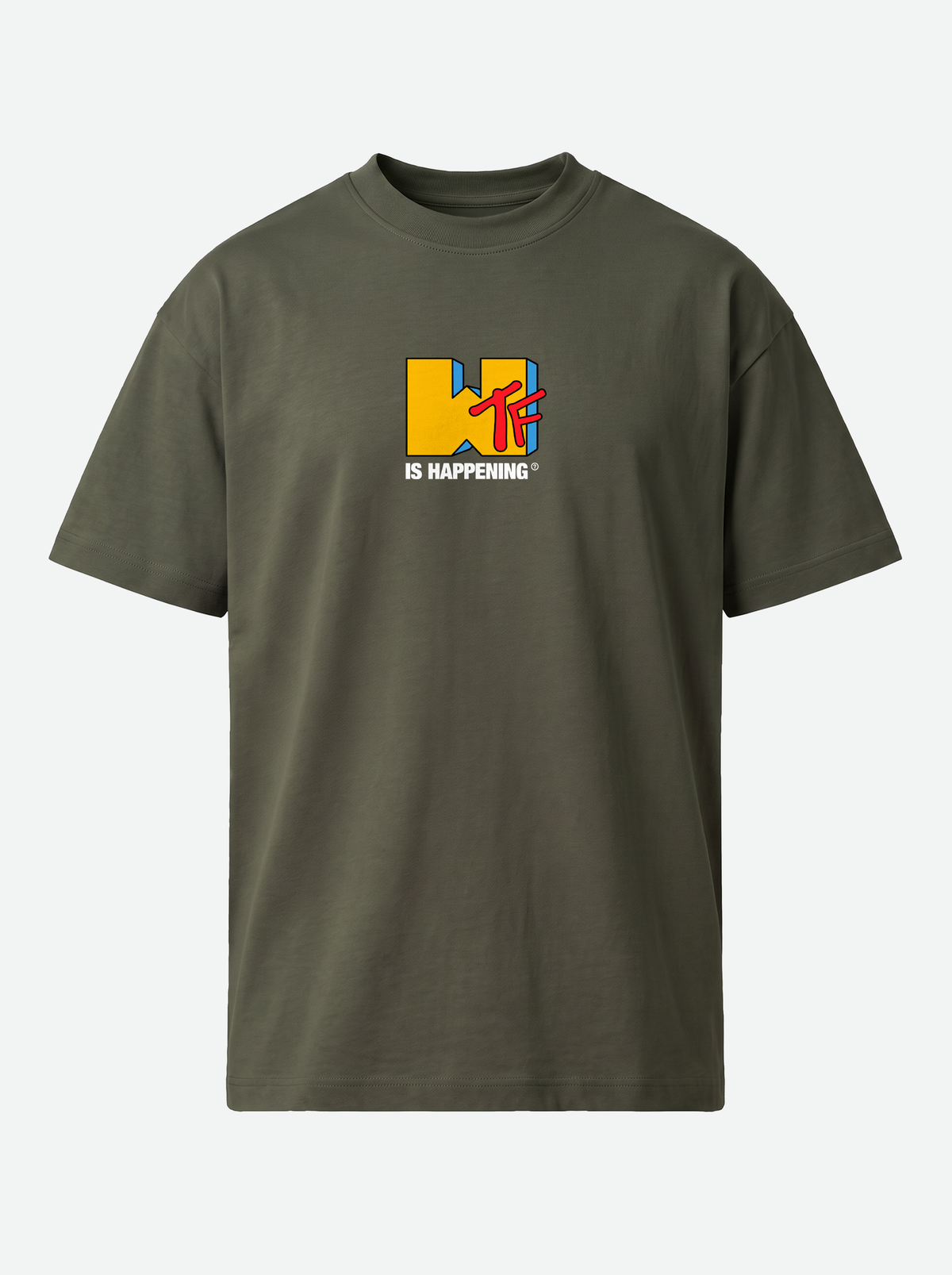 WTF IS HAPPENing? Premium Unisex T-Shirt - Militar Green