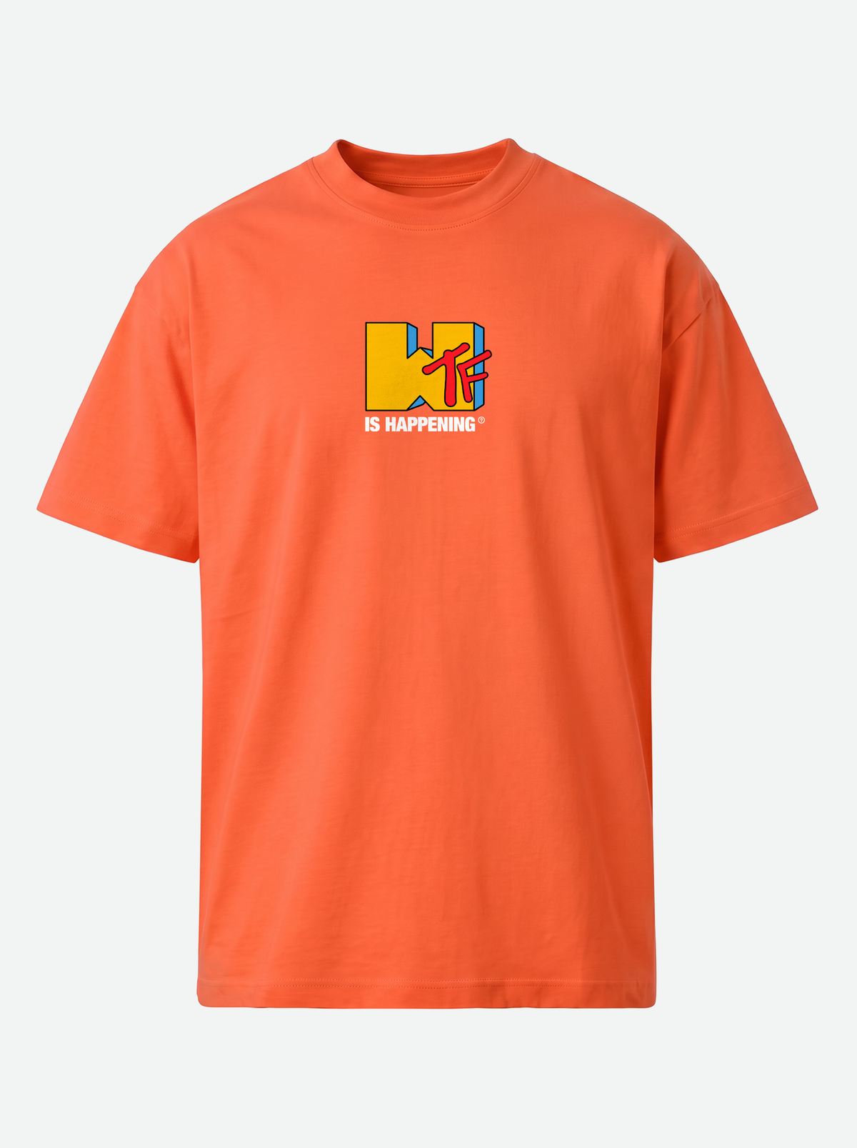 WTF IS HAPPENing? Premium Unisex T-Shirt - Orange