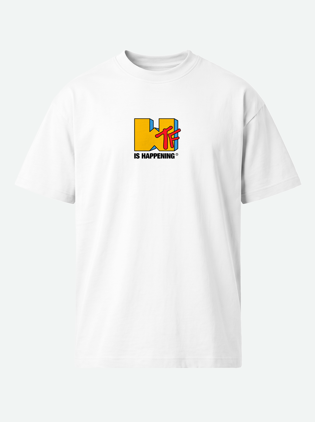 WTF IS HAPPENing? Premium Unisex T-Shirt - White