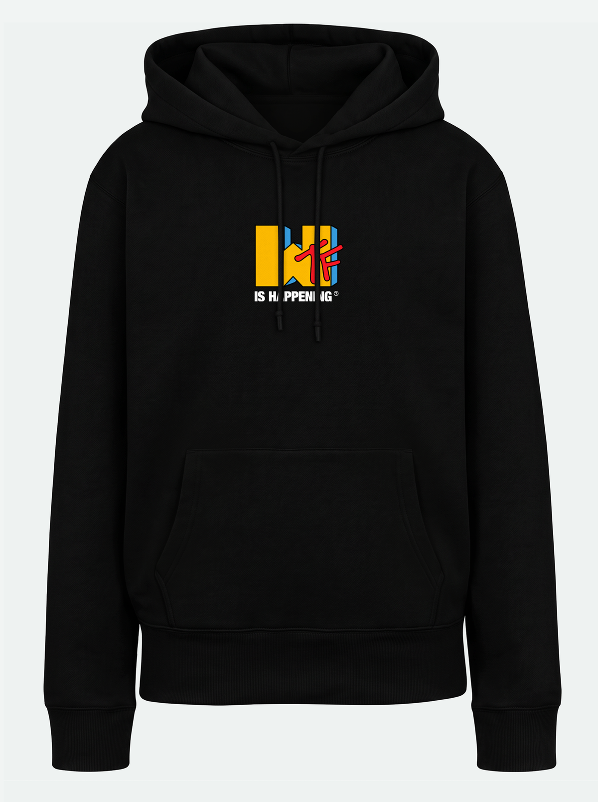 WTF IS HAPPENING? Premium Unisex Hoodie - Black