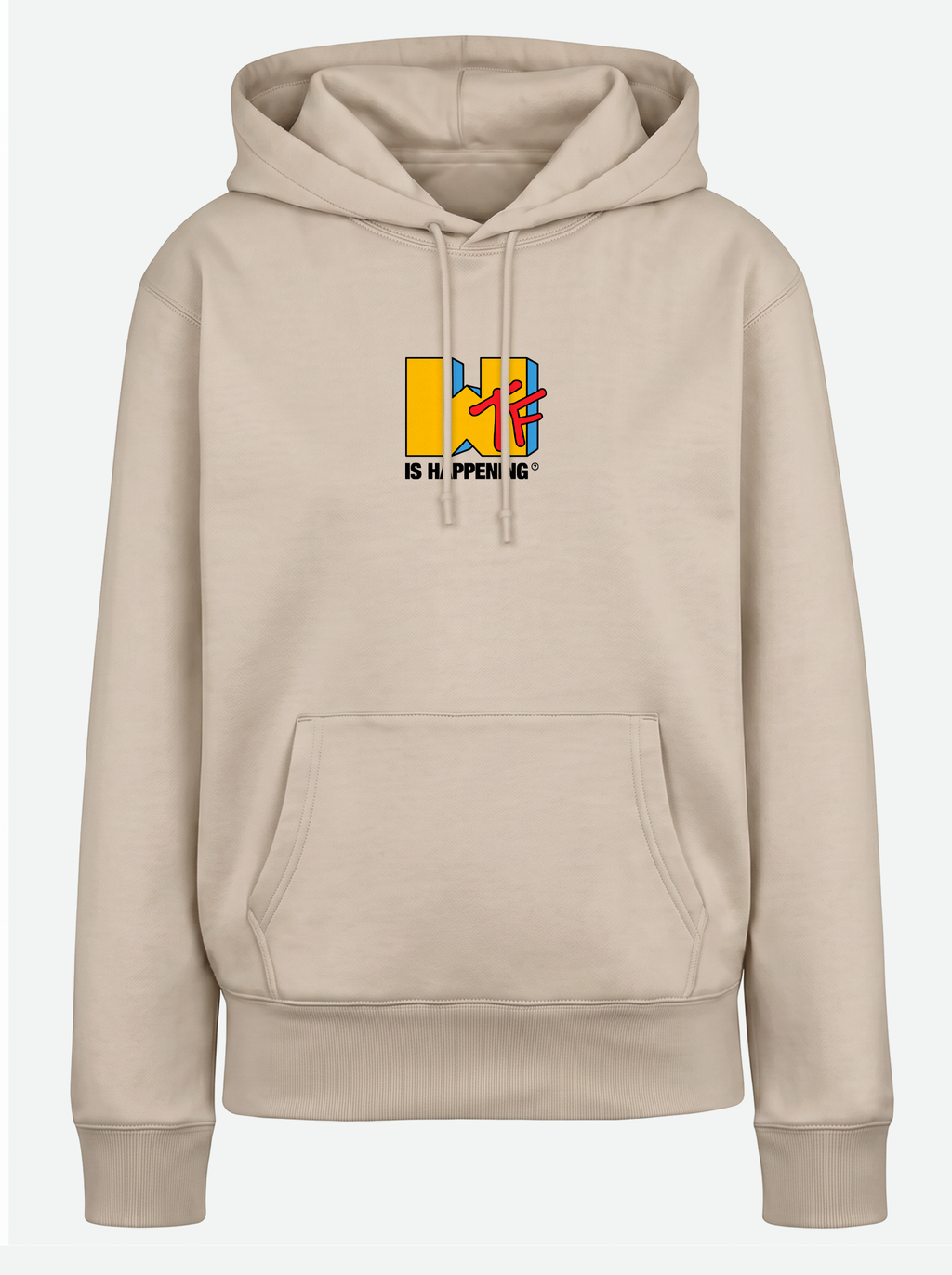 WTF IS HAPPENING? Premium Unisex Hoodie - Sand