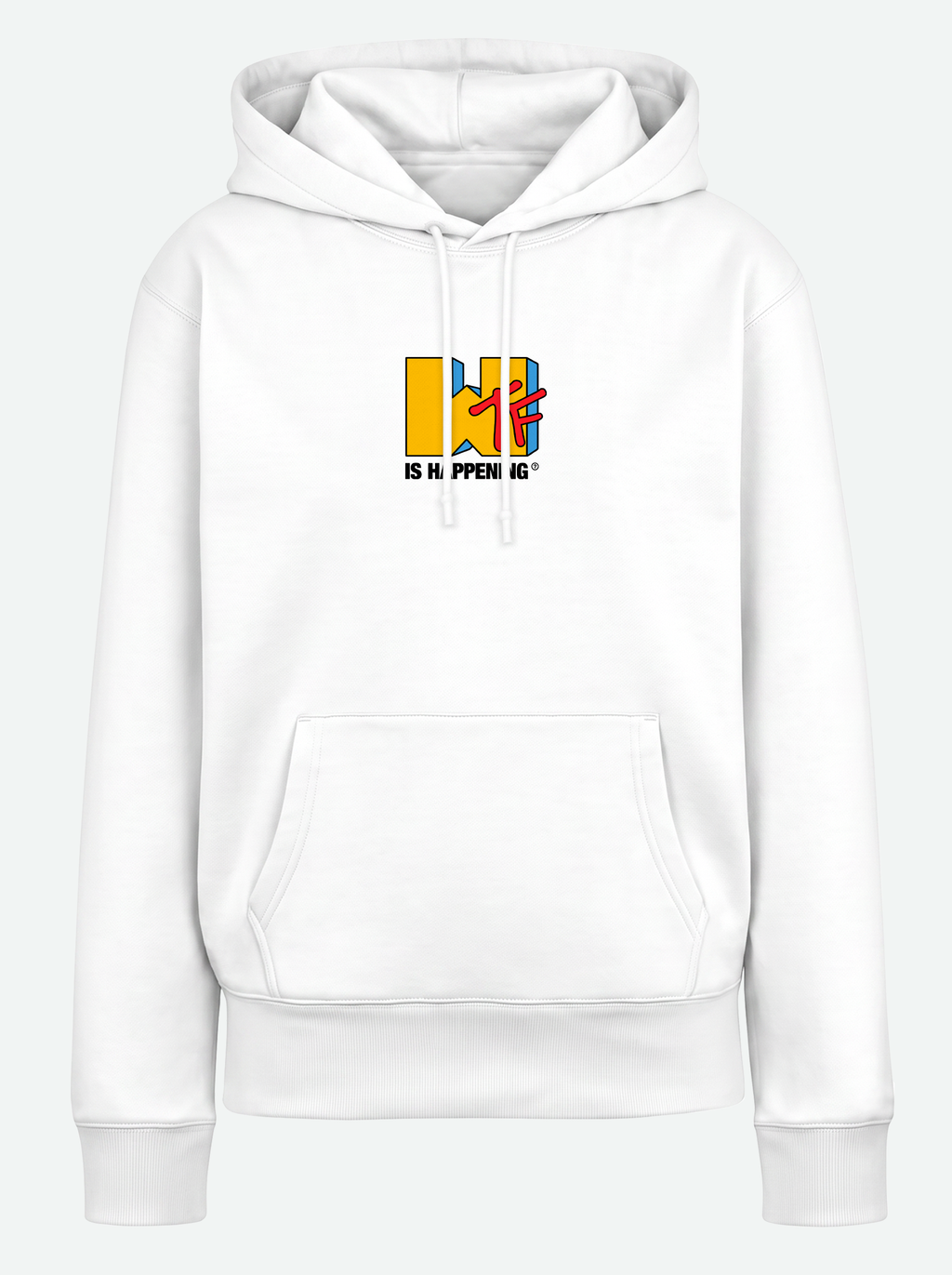 WTF IS HAPPENING? Premium Unisex Hoodie - White
