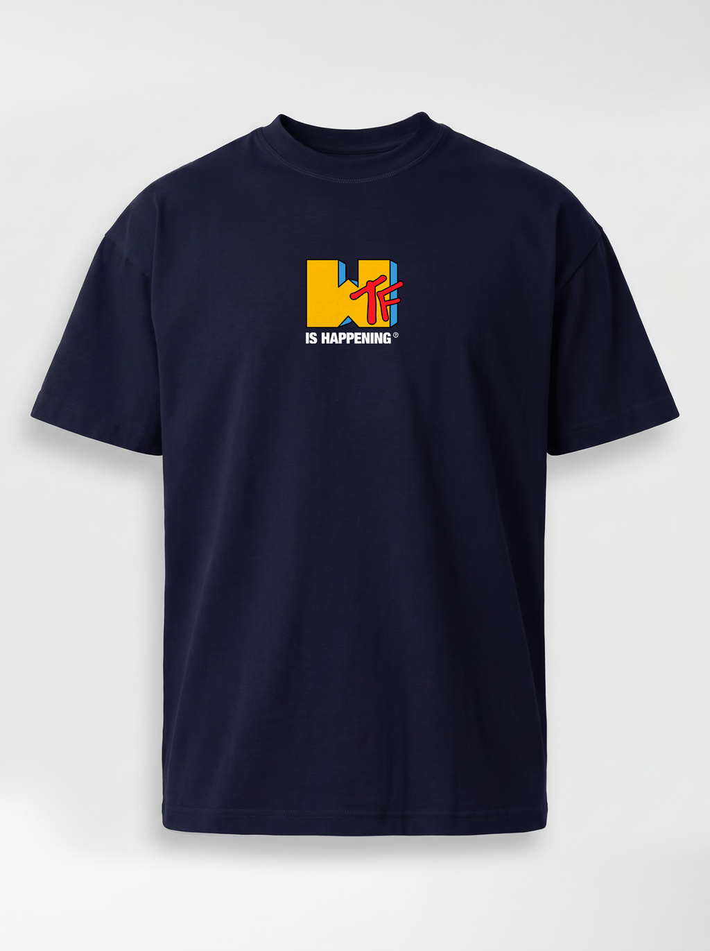 WTF IS HAPPENing? Premium Unisex T-Shirt - Navy