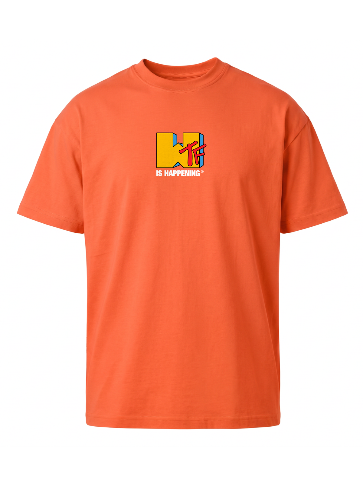 WTF IS HAPPENing? Premium Unisex T-Shirt - Orange