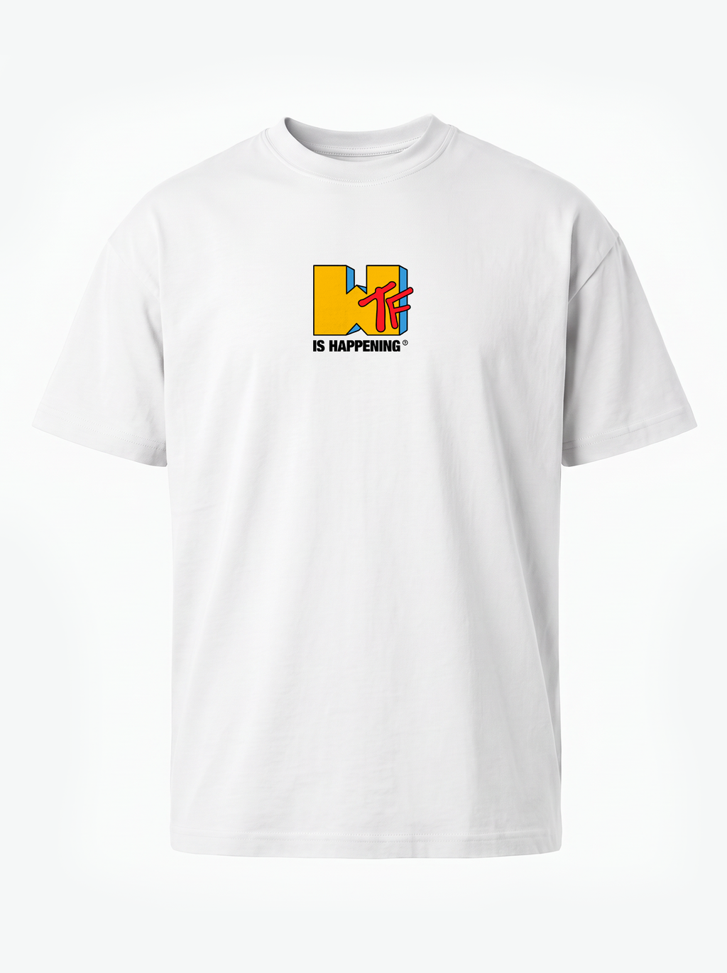 WTF IS HAPPENing? Premium Unisex T-Shirt - White